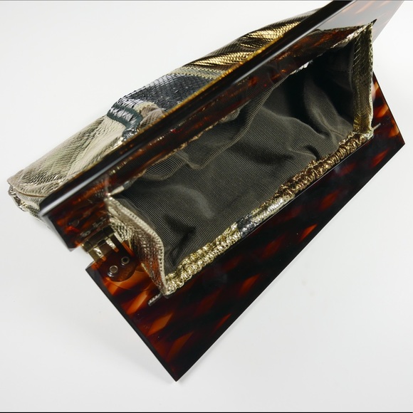 Vintage Snakeskin Clutch by Trotting - Picture 6 of 7